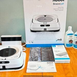 Used iRobot Braava Jet m6 Robot Mop - White